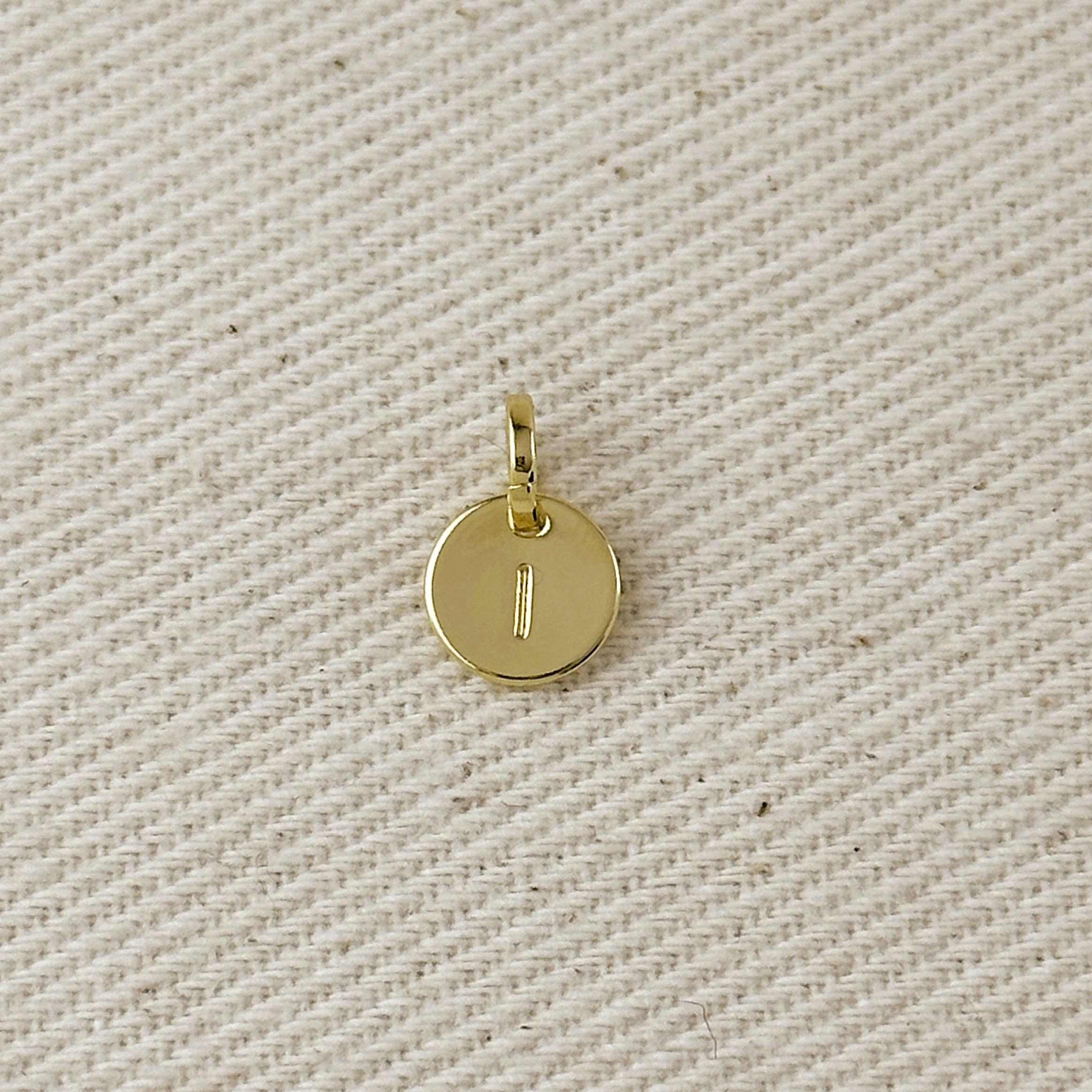 18k Gold Initial Charm ¡ª Letter I