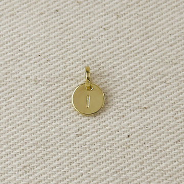 18k Gold Initial Charm ¡ª Letter I