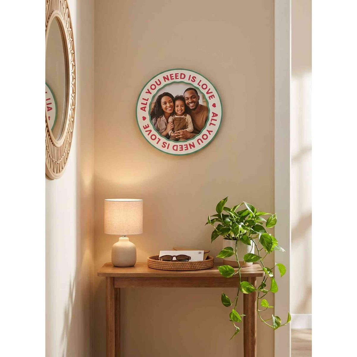 "All you need is love" Metal Frame
