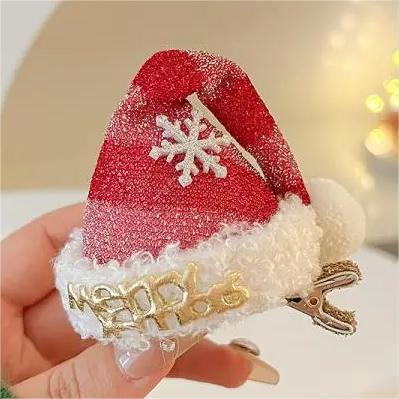 Christmas Santa Claus Headband With Cute Bear Ears