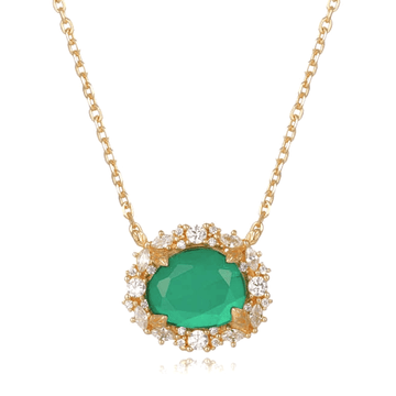 The Poppy Necklace: Created Emerald