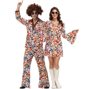 Vintage 80S Disco Costume For Couples, Halloween Cosplay