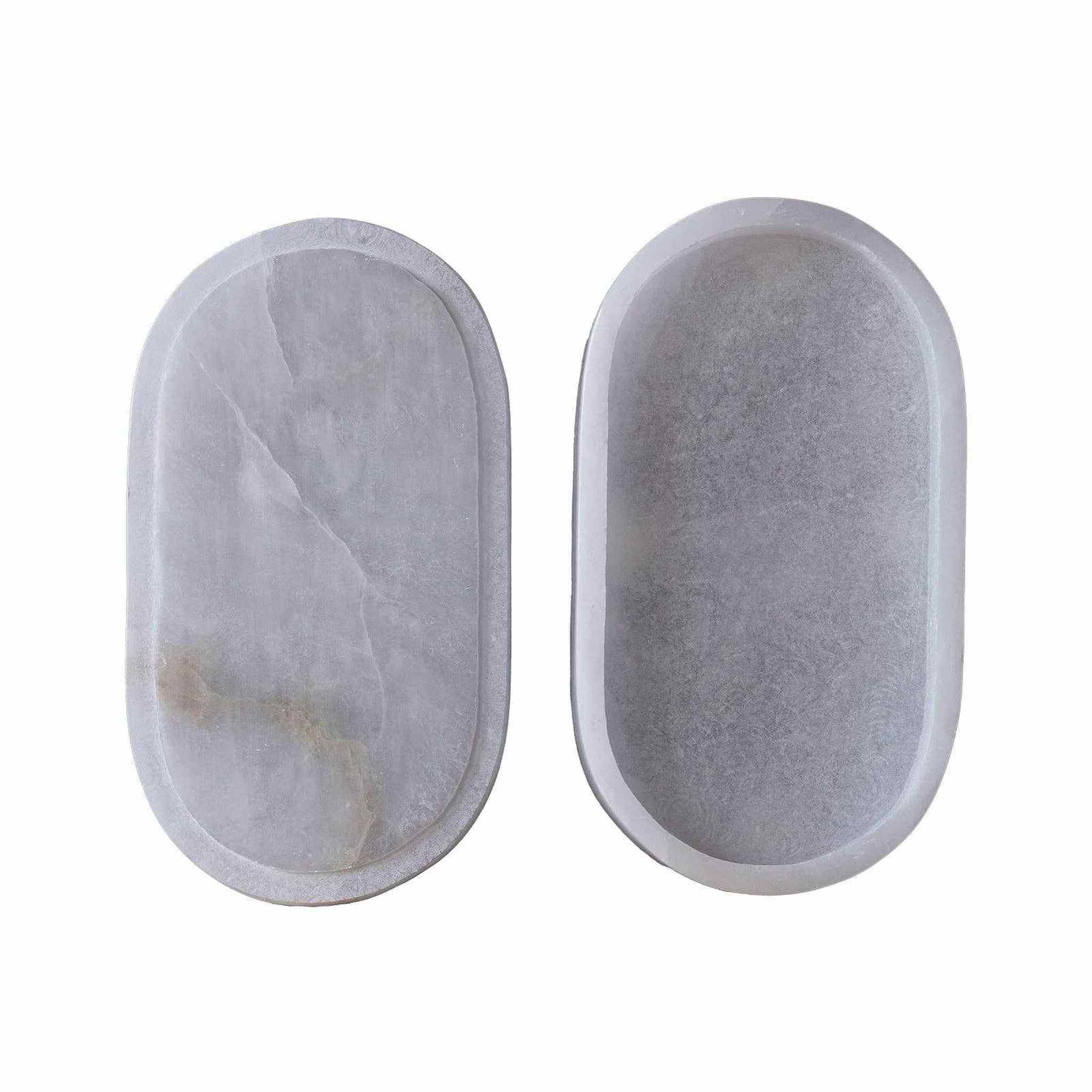 Alabaster Box Large Oval