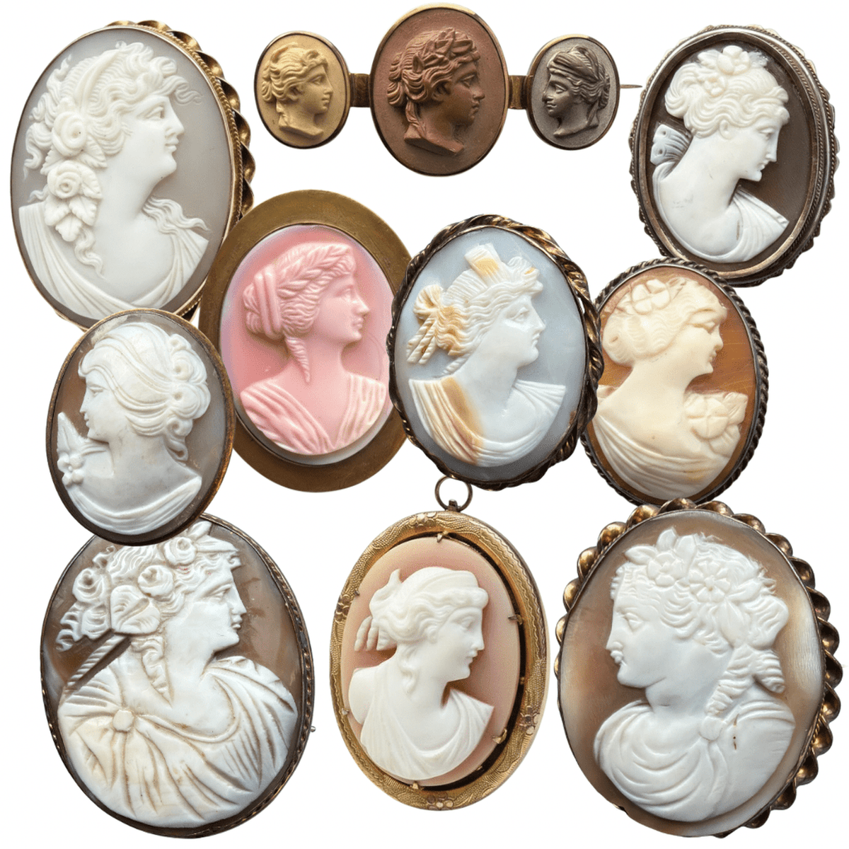 Vintage Assorted Cameo Collection