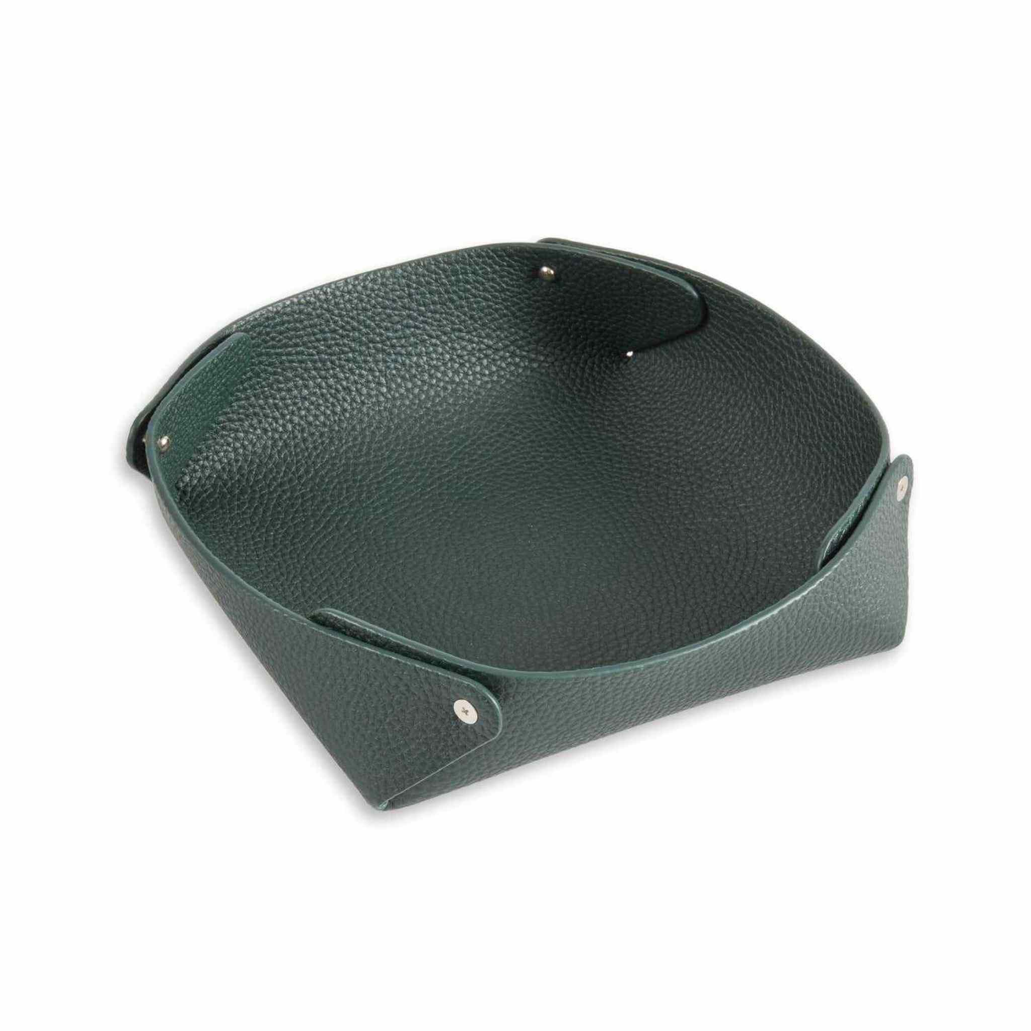 Luxe Leather Valet Tray ¨C Pebbled Finish