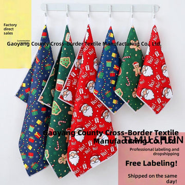 Christmas Set Microfiber Kitchen Dish Towels