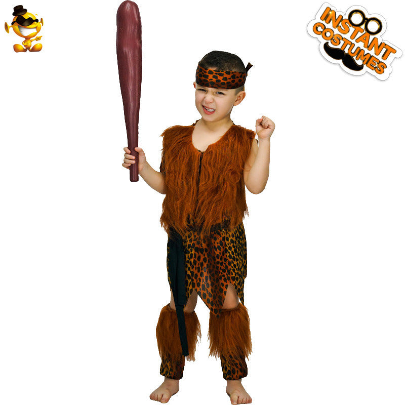 Halloween Boys Cave Man Costume Cosplay