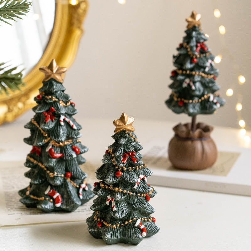 Mini Resin Christmas Tree Ornament