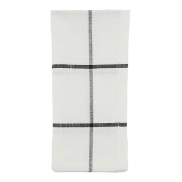 Windowpane Cotton Napkin Set (Set of 4)
