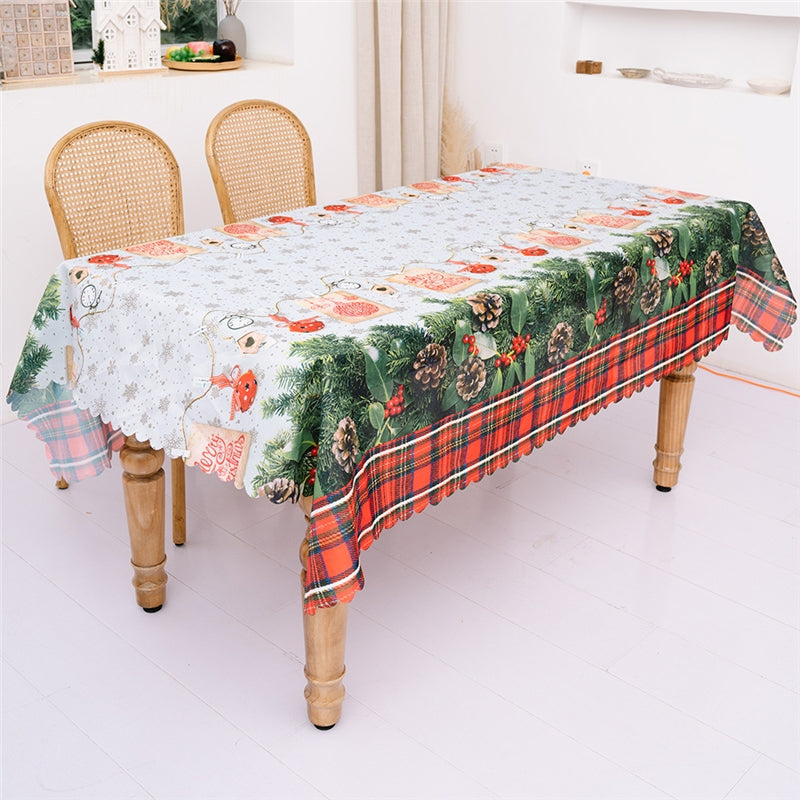 Christmas Print Tablecloth Runner