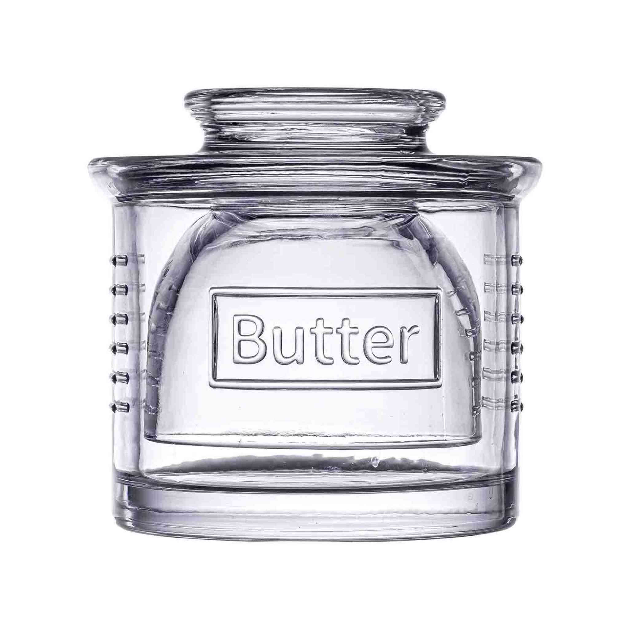 Glass French Butter Crock