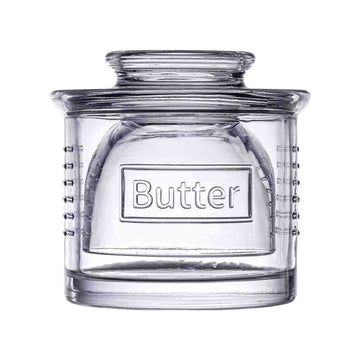 Glass French Butter Crock