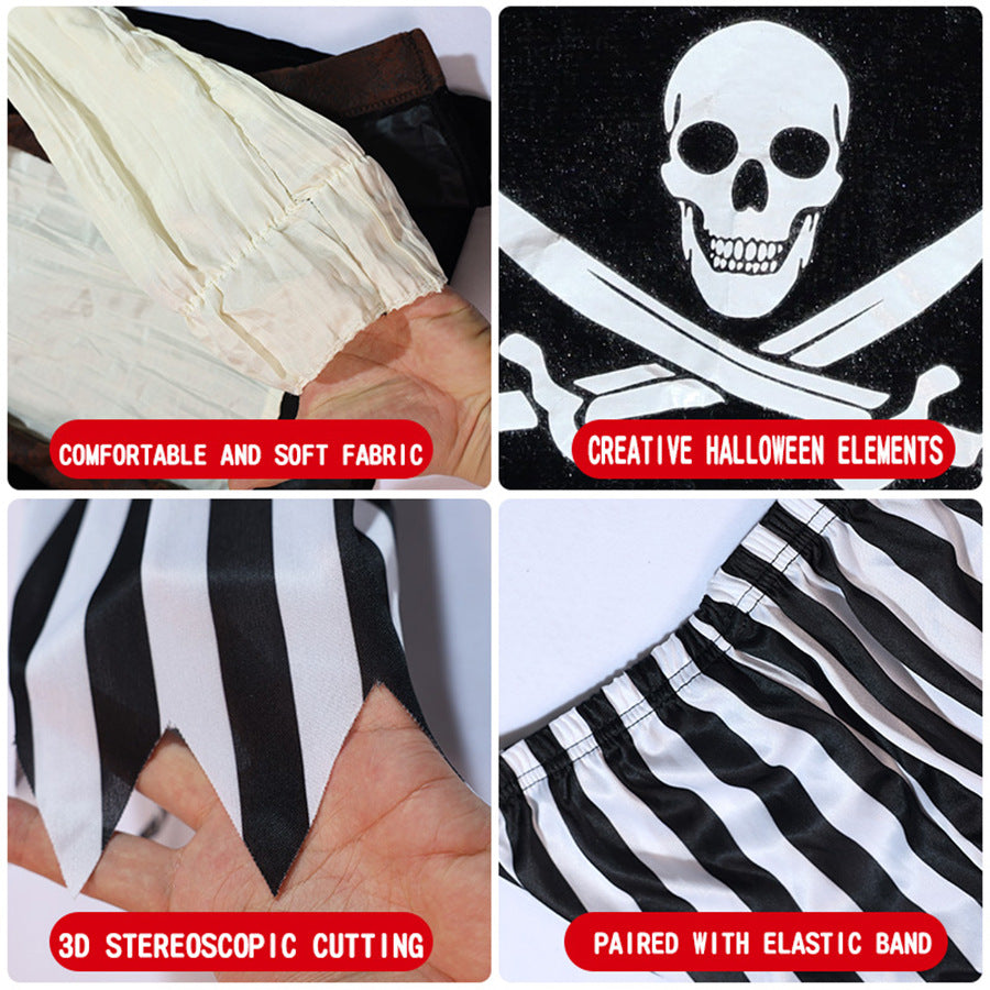 Halloween Pirate Costume For Kids Girls Boys