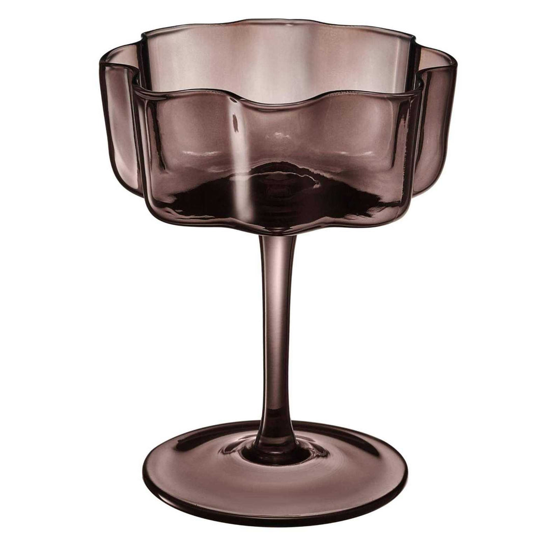 Flower Wave Coupe Glass