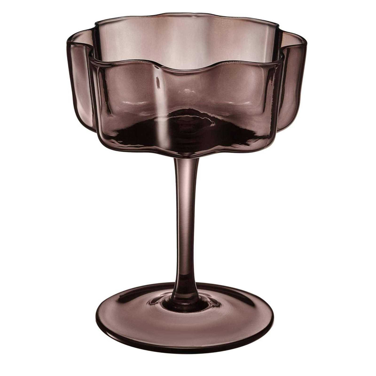 Flower Wave Coupe Glass