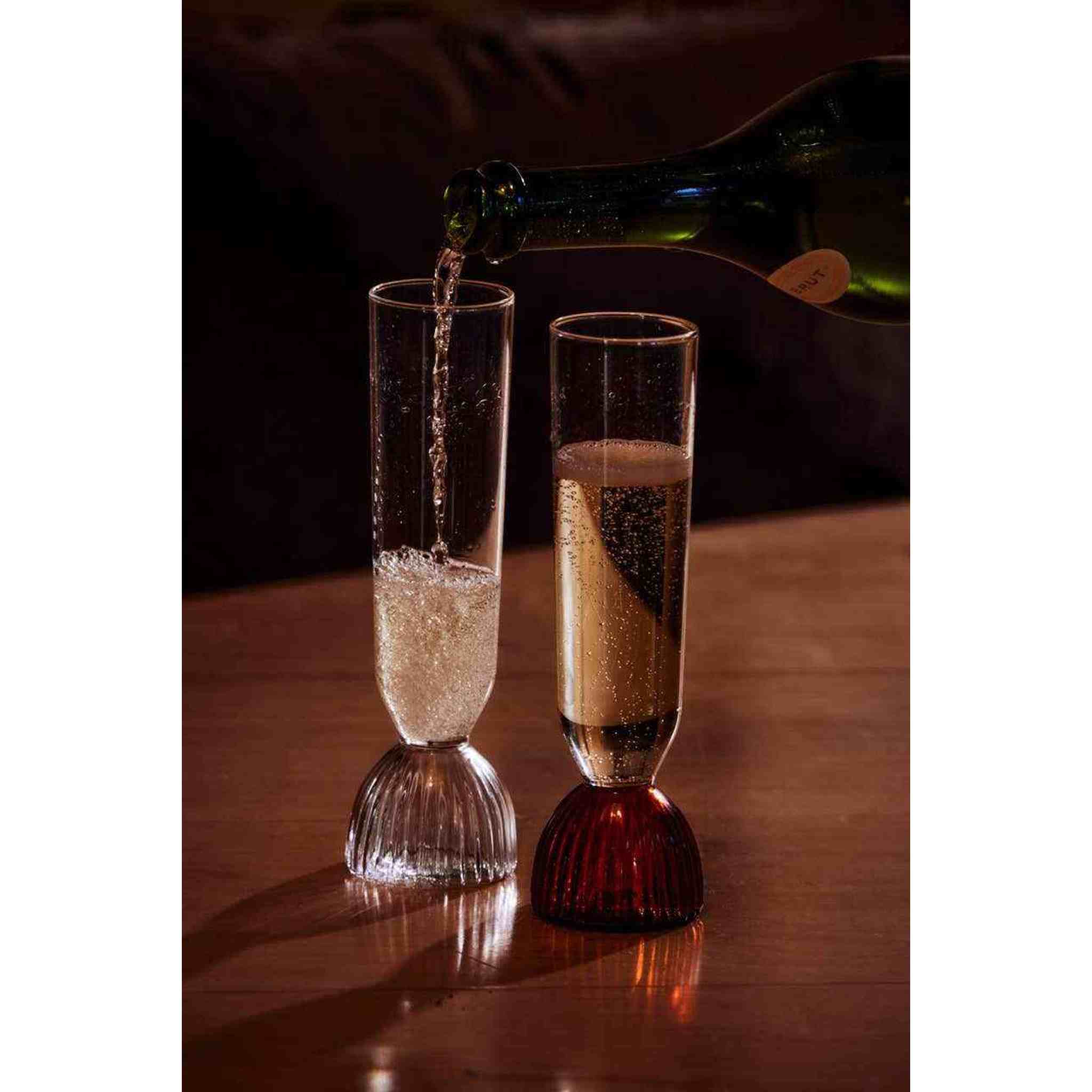 Amber Kairos Champagne Flute | Set of 2