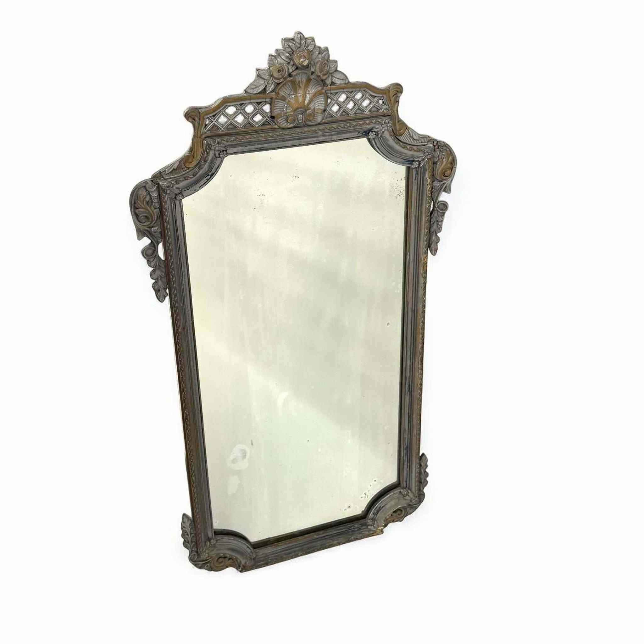 Antique French Rococo Mirror ¨C Beveled Glass
