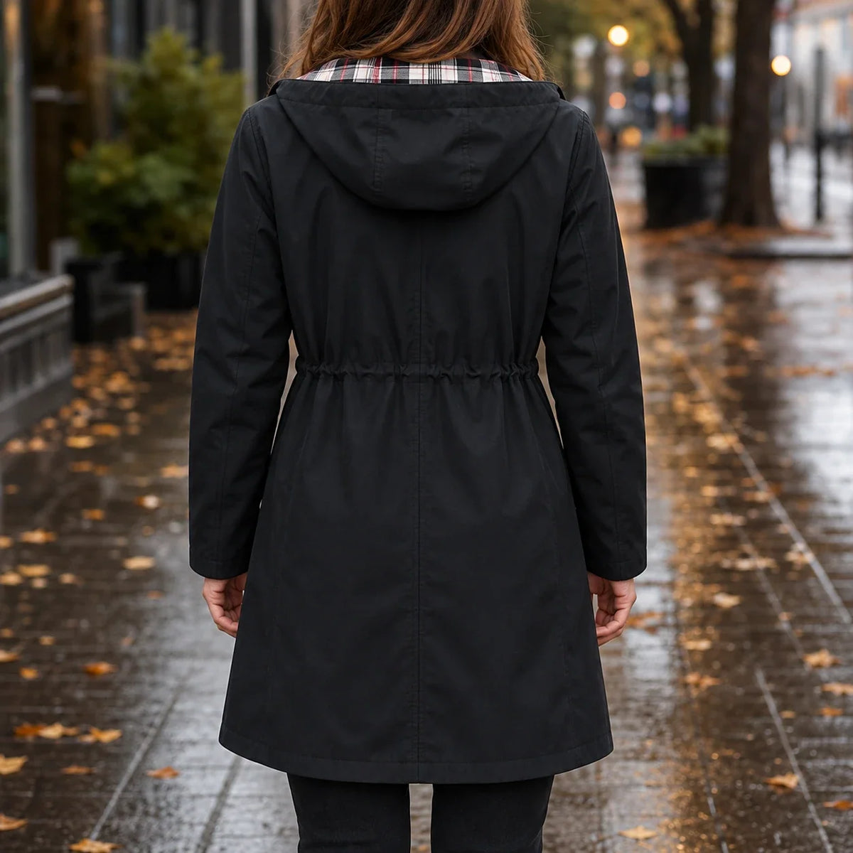 Rainella – Adjustable Waist Hooded Waterproof Jacket