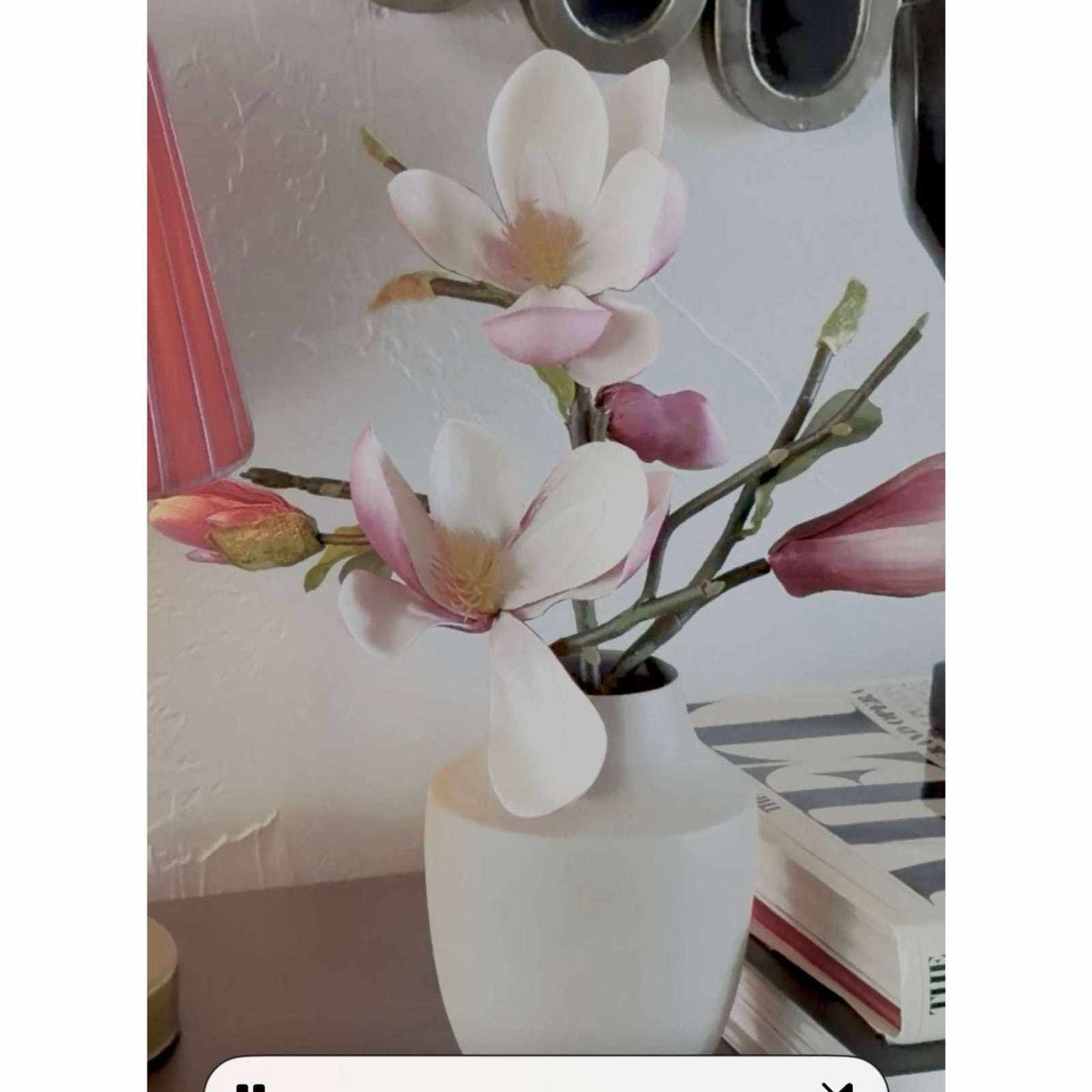 Magnolia Blossoms in Milan Vase