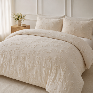 Tuftera – Tufted Leaf Comforter Cover Set