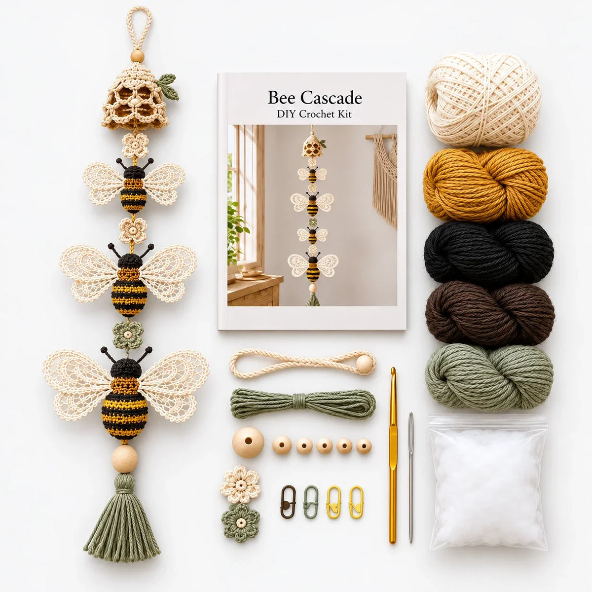 Bloomweave – Hummingbird And Flower Crochet Hanging Kit