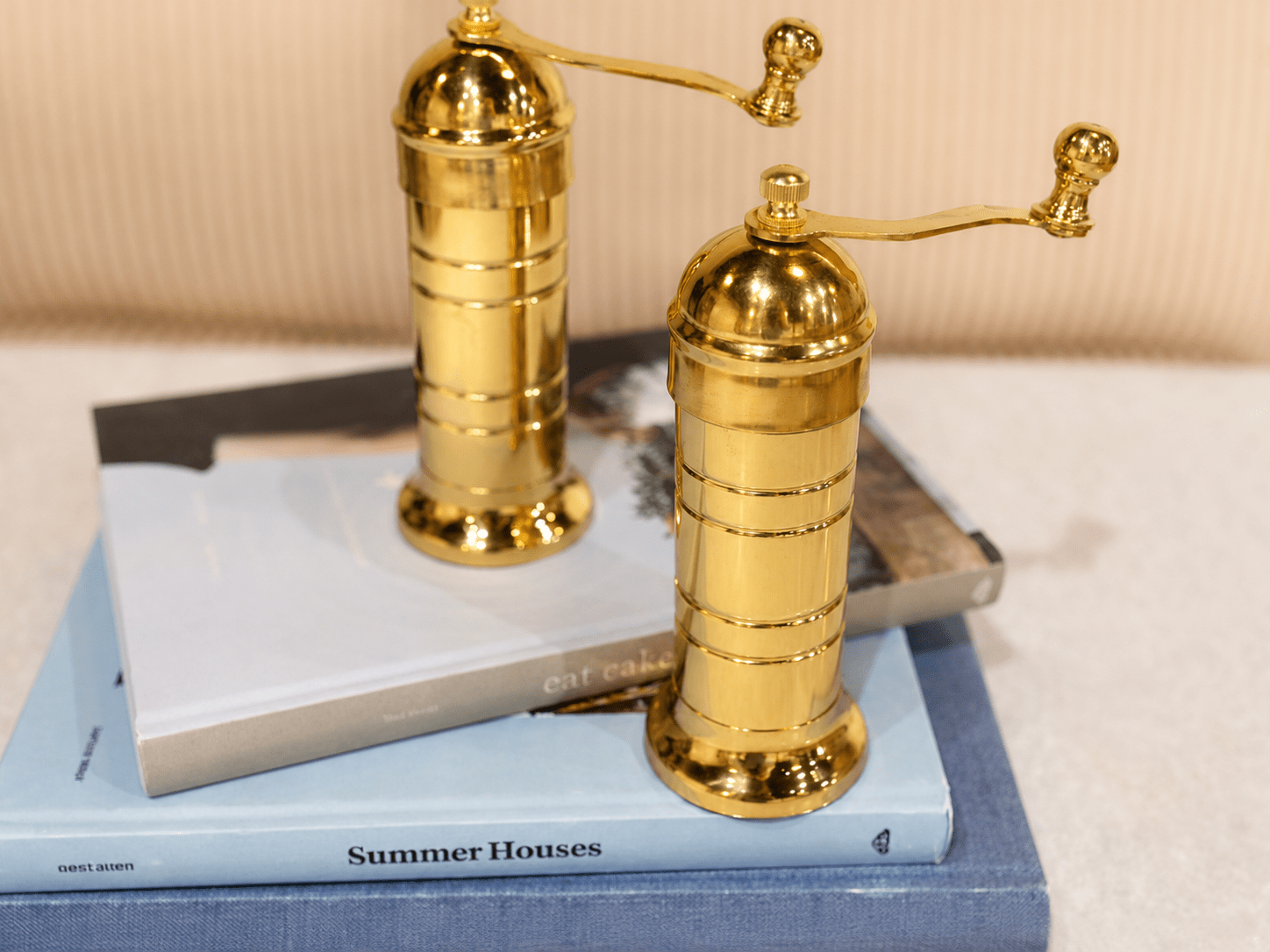 Solid Brass Salt or Pepper Grinder ¡¤ Hand-Crank Mill