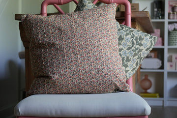 Reversible Pillow - Peach Floral