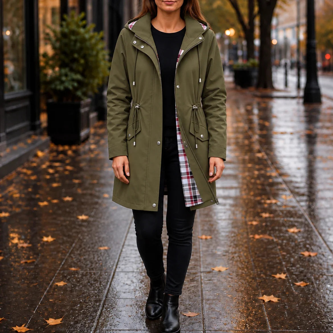 Rainella – Adjustable Waist Hooded Waterproof Jacket