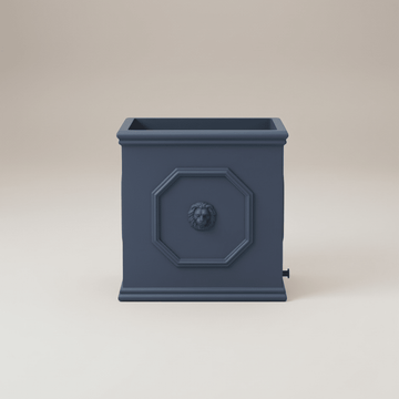 Lion Head Square Planter ¨C Antique Gray