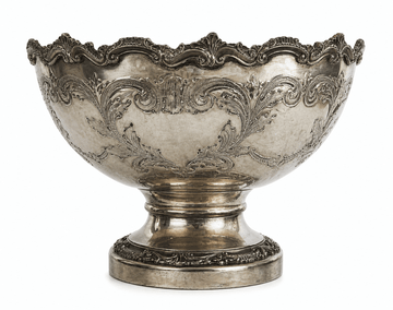 Vintage Silverplate Footed Punch & Champagne Bowl