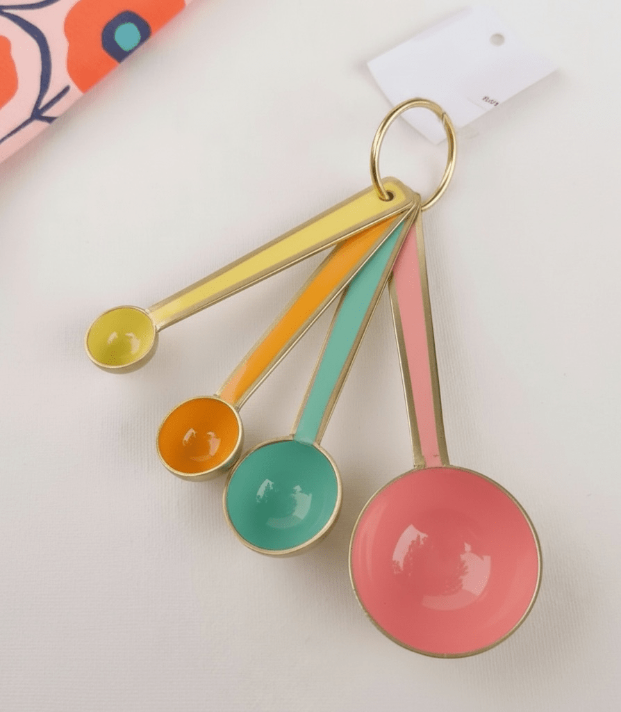 Colorful measuring spoons