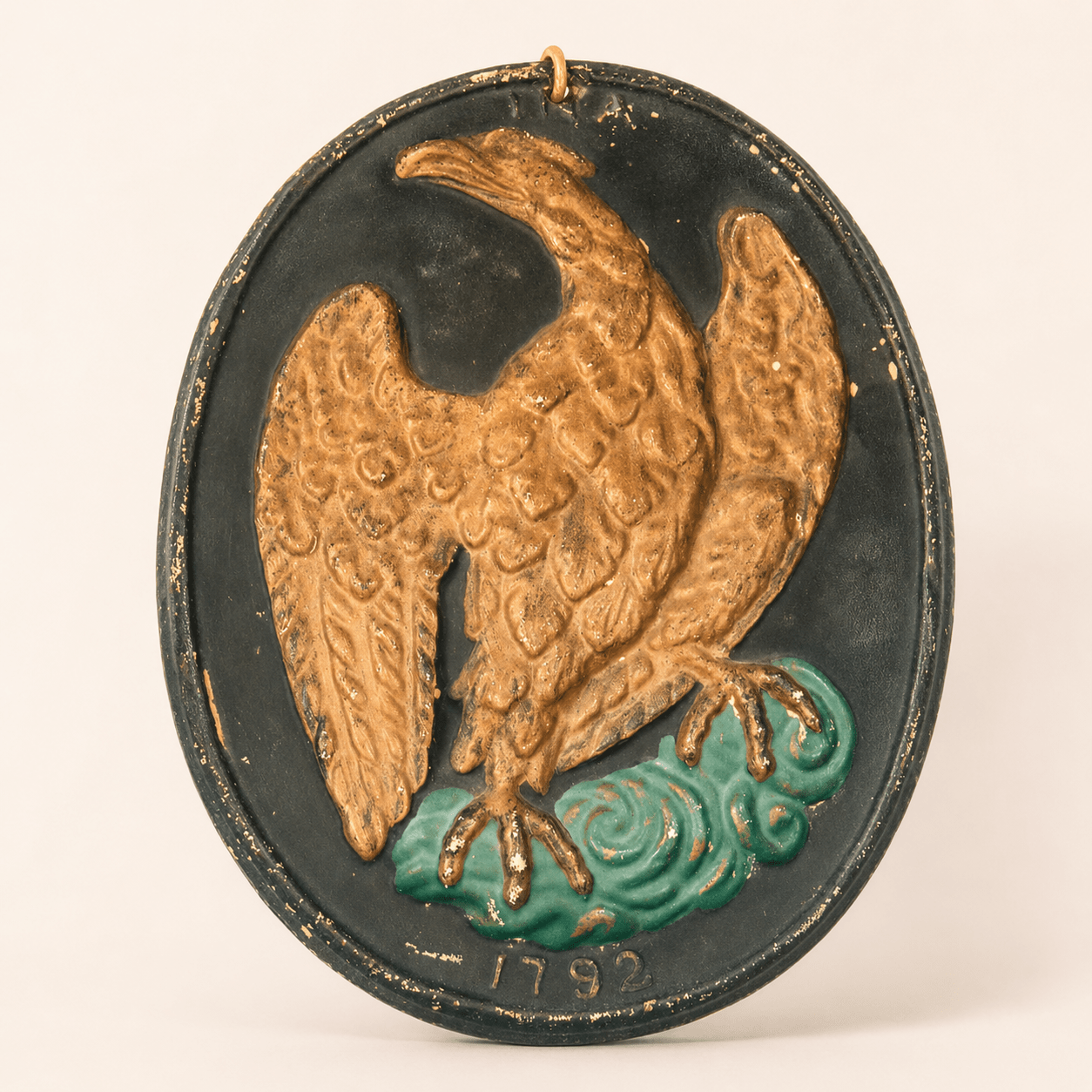 Cast Iron Eagle Plaque ¡ª INA 1792 Federal Eagle Wall Hanging