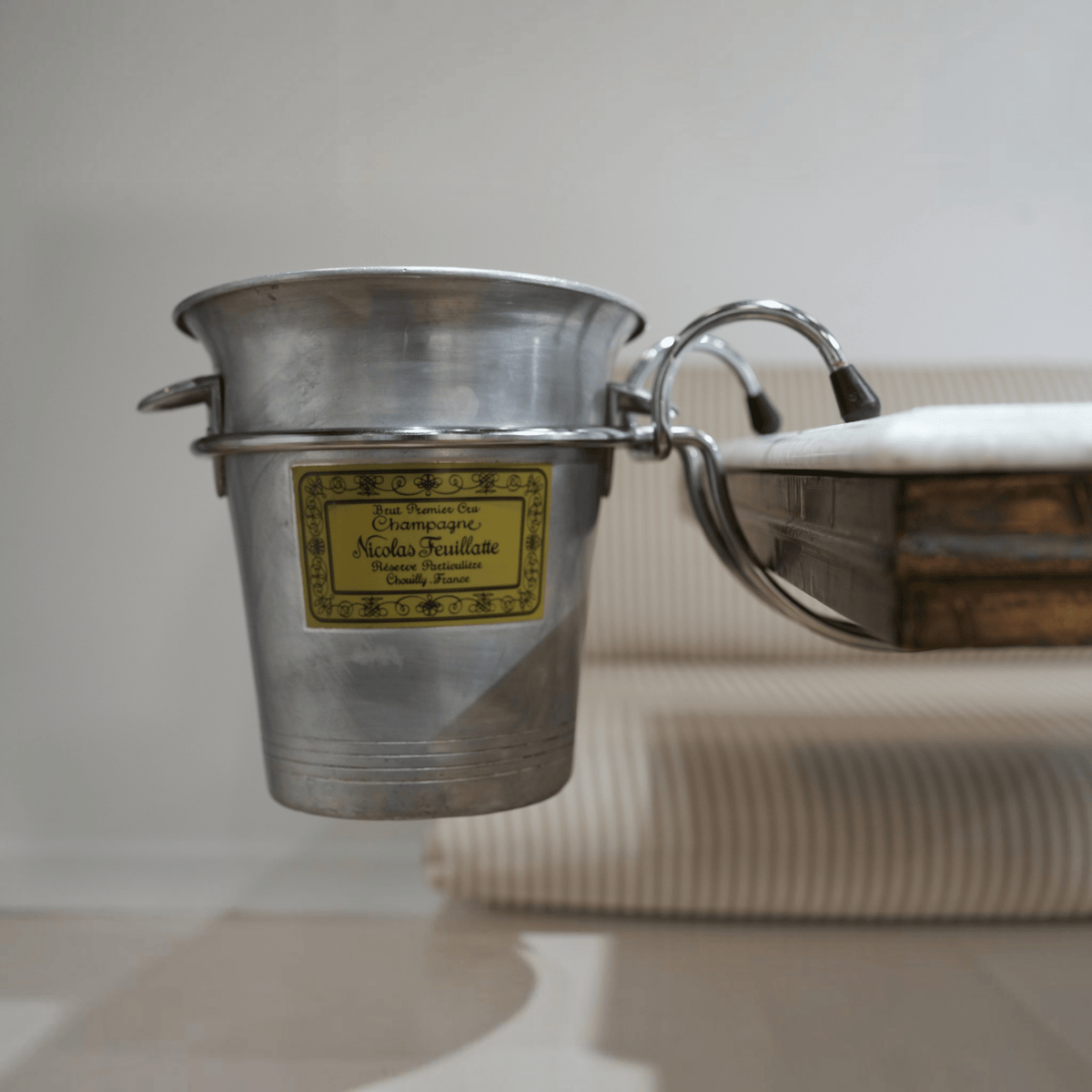 Vintage Chrome Tableside Champagne Bucket Stand