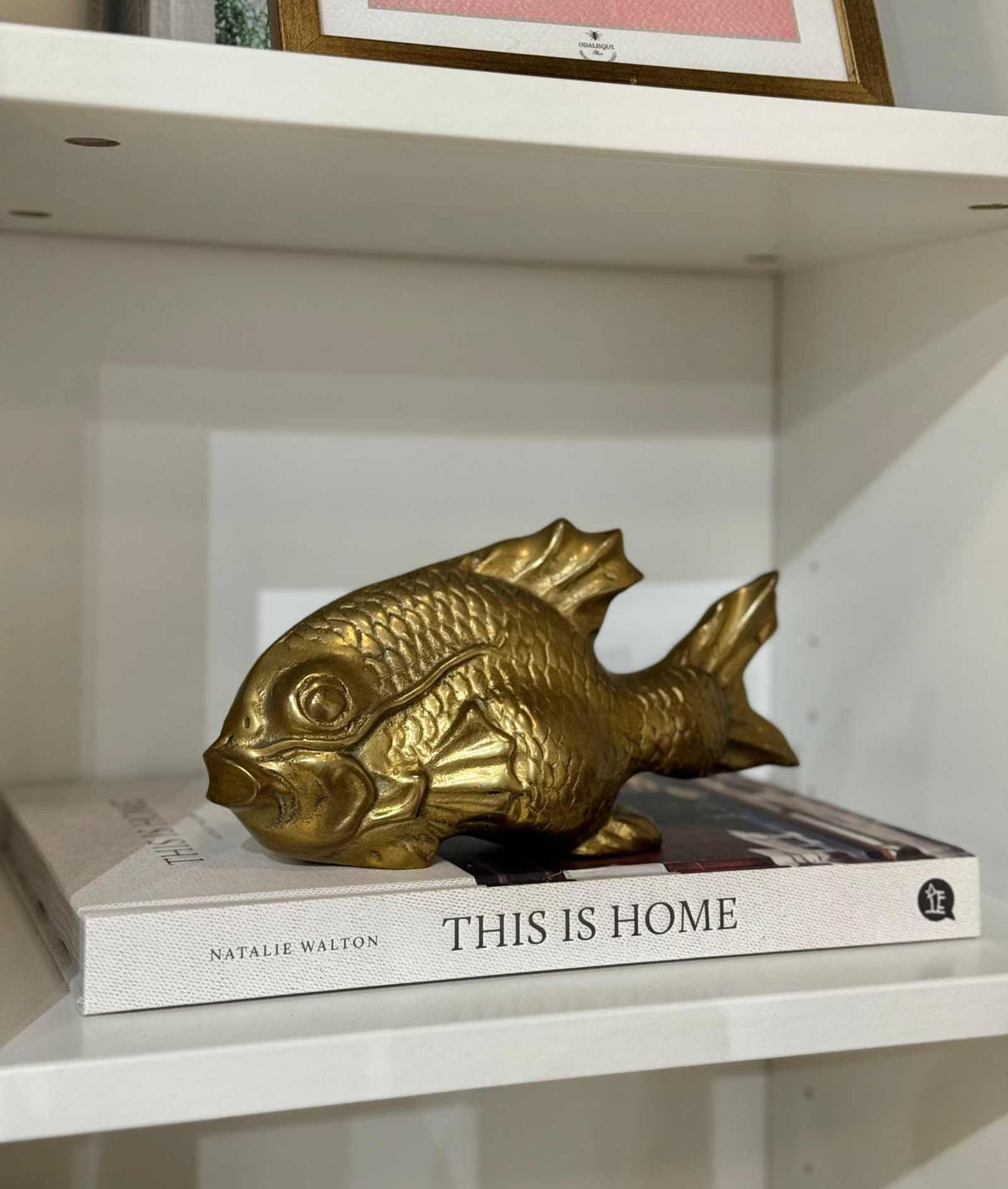 Vintage Brass Koi Fish Figurine