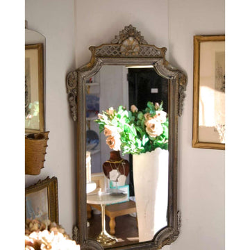 Antique French Rococo Mirror ¨C Beveled Glass