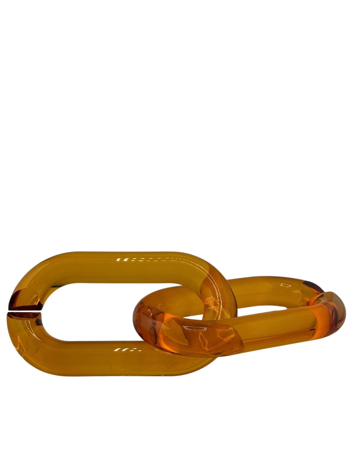 Sculptural Chain Link Decor ¡ª Hand-Tinted Resin, Modular Sold Individually