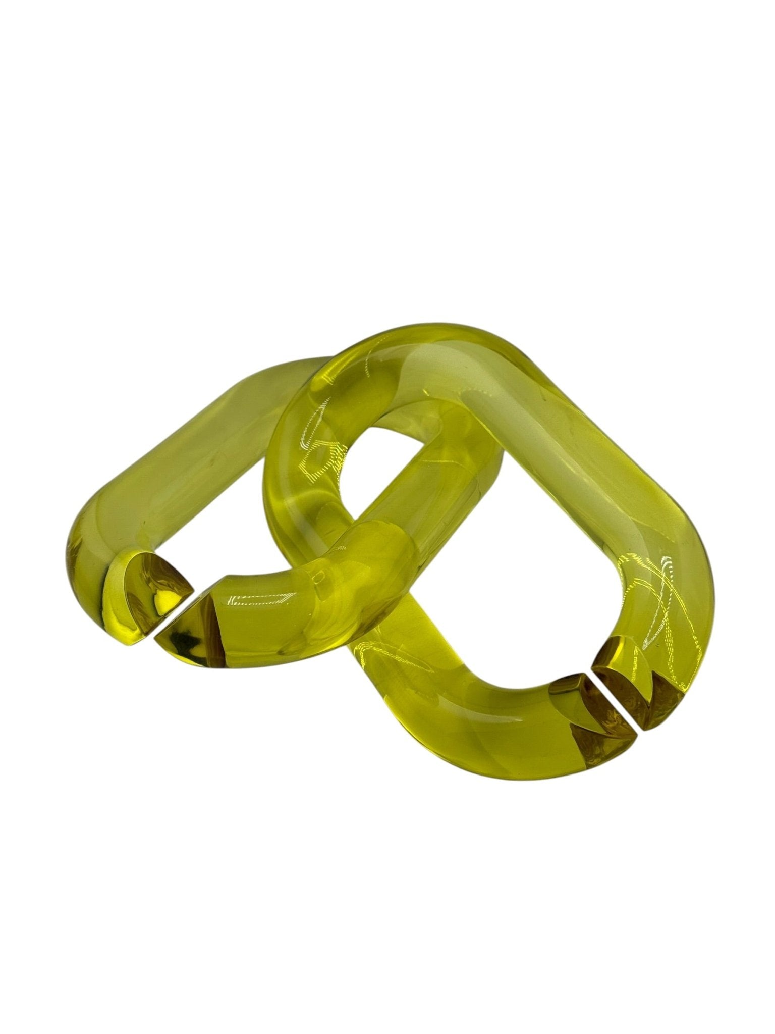 Sculptural Chain Link Decor ¡ª Hand-Tinted Resin, Modular Sold Individually