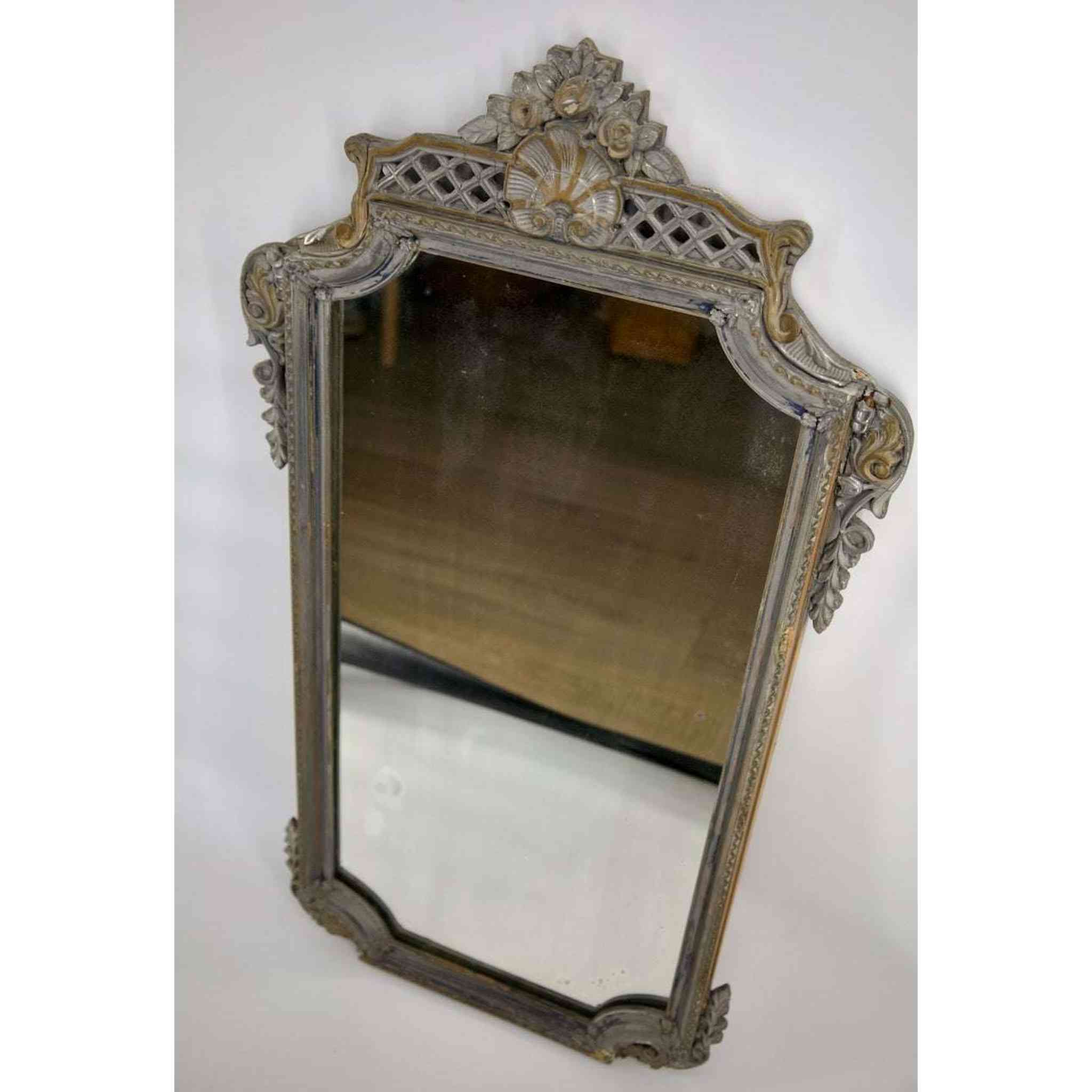 Antique French Rococo Mirror ¨C Beveled Glass