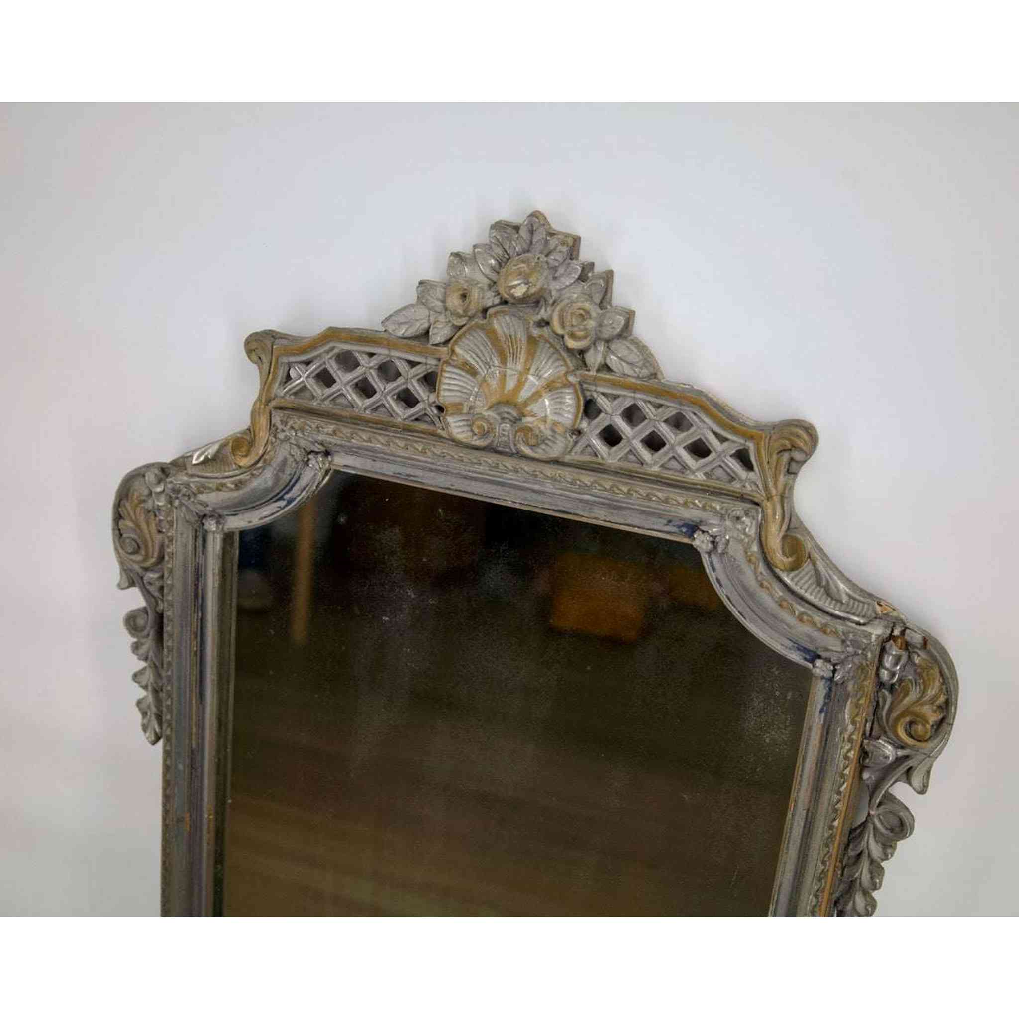 Antique French Rococo Mirror ¨C Beveled Glass