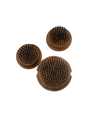 Vintage Copper Pin Flower Frogs ¨C Set of 3