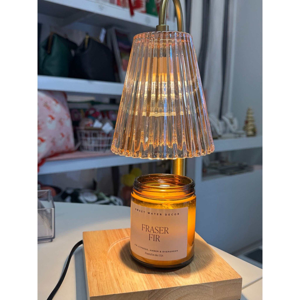 Glass Candle Warming Lamp