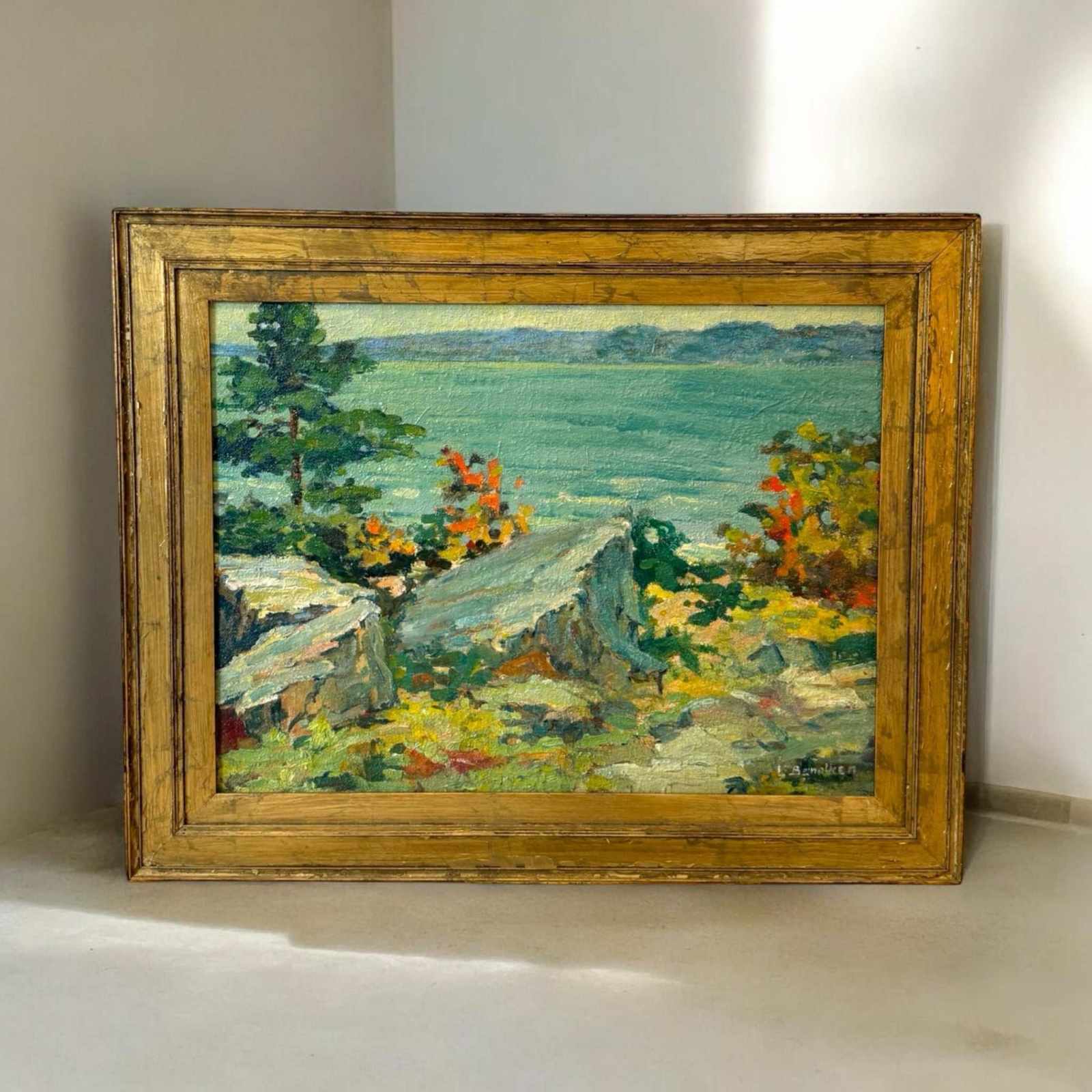 Original Art Landscape Oil Painting by Lenore Benolken ¨C Framed