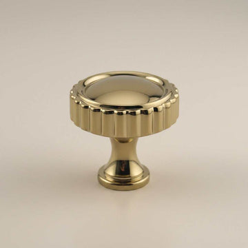 Fluted Brass Knob