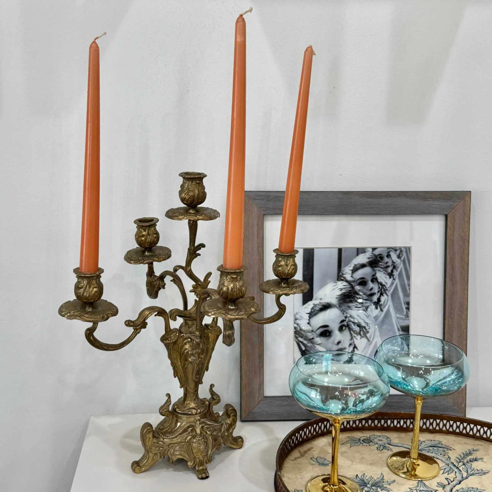 Gilded Bronze Candelabra