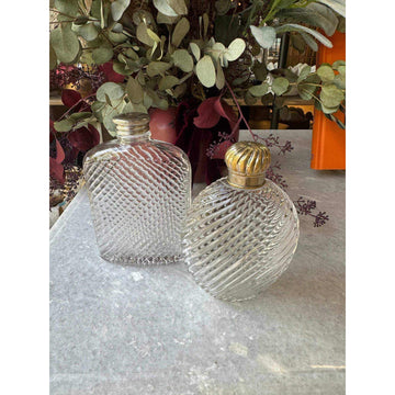 Antique Sterling Silver Flasks (c.1800s)
