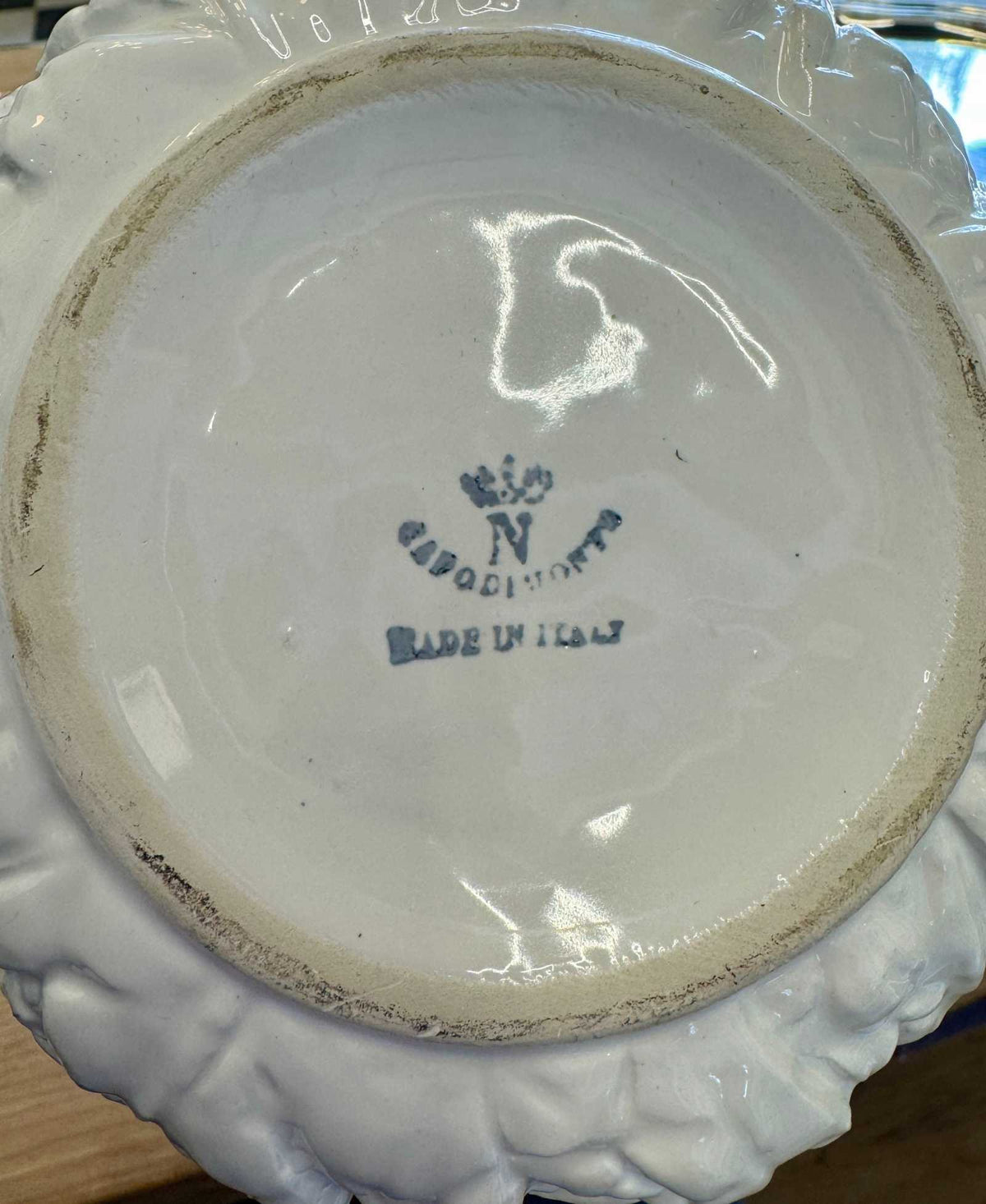 Vintage Capodimonte Lidded Bowl