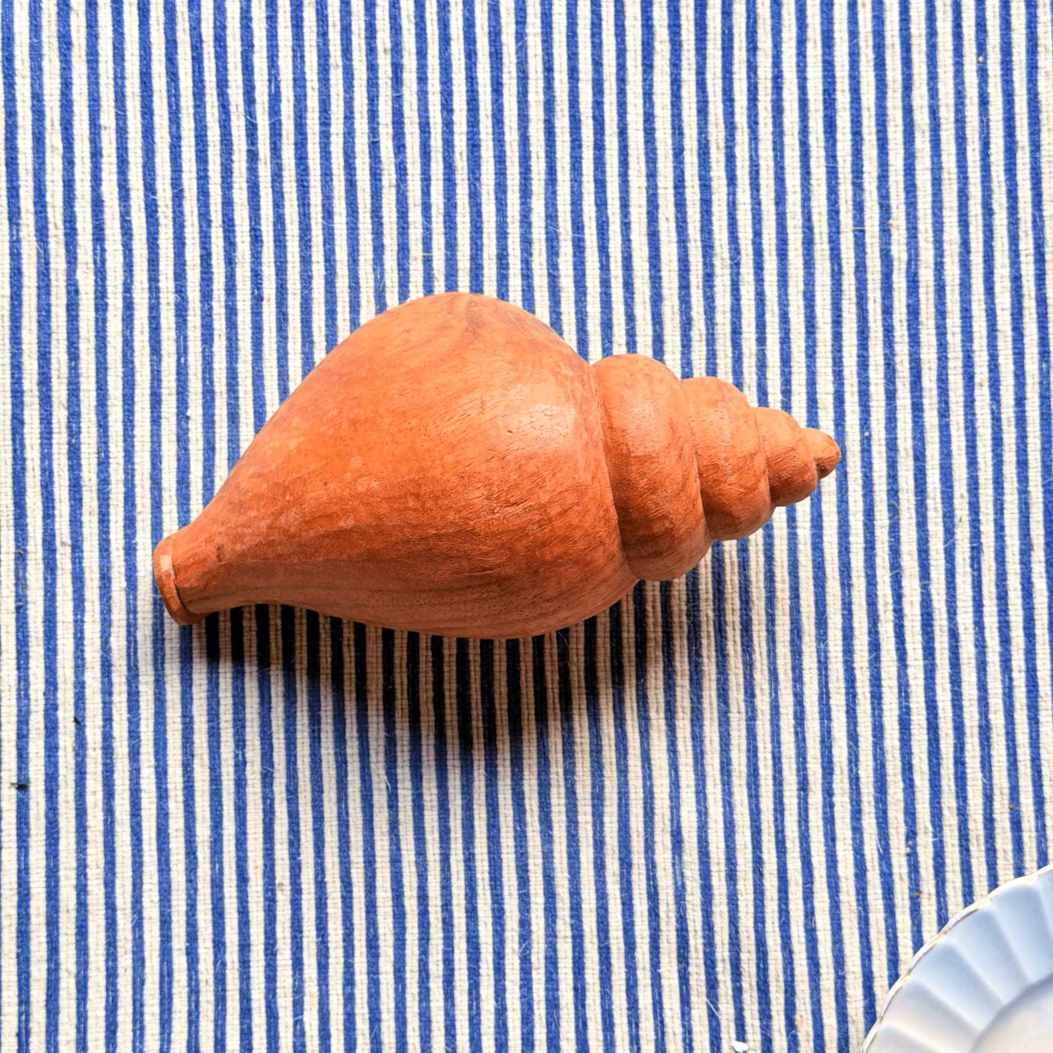 Vintage Carved Conch Sculpture