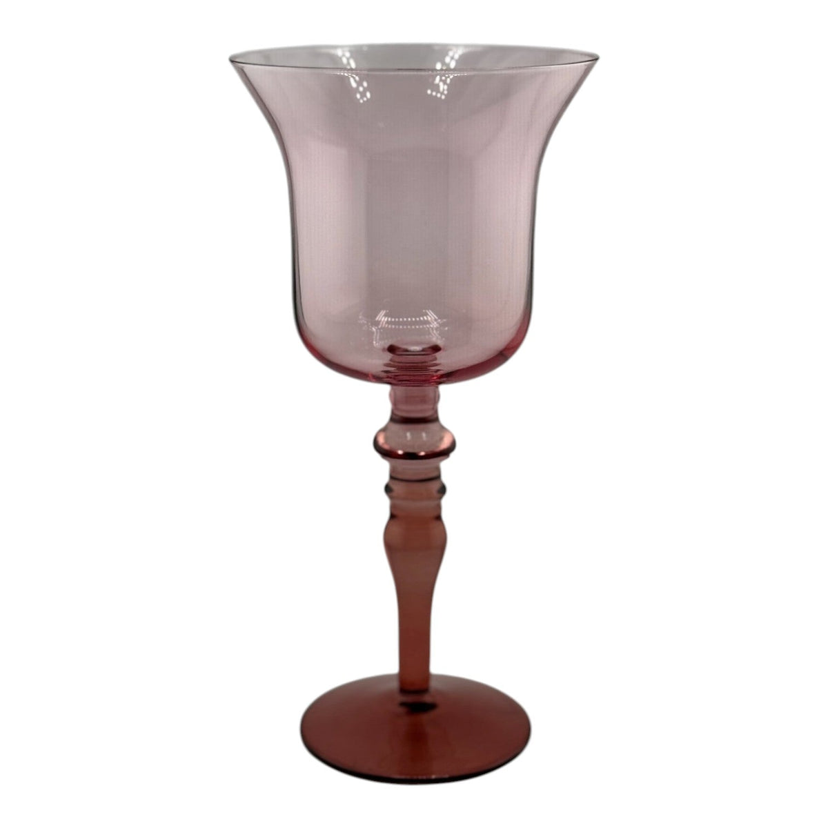 17oz Two-Tone Pink & Rust Wine Glass