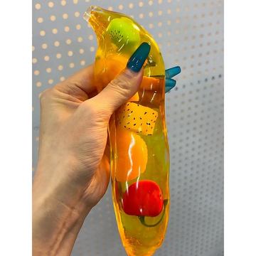 Jumbo Banana Squishy – Soft & Satisfying Stress Relief Toy