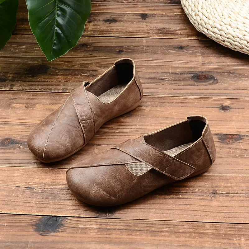 Casual Versatile Comfortable Soft Sole Velcro Flats for Women